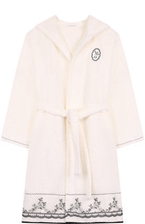 Хлопковый халат с капюшоном La Perla