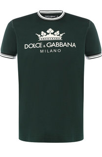 Хлопковая футболка с принтом Dolce & Gabbana