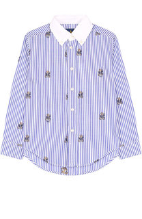 Хлопковая рубашка с воротником button down Polo Ralph Lauren