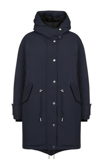 Однотонная парка с капюшоном и воротником-стойкой Belstaff