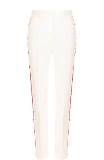 Хлопковые брюки прямого кроя с контрастными лампасами CALVIN KLEIN 205W39NYC
