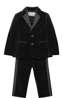 Бархатный костюм из пиджака и брюк Il Gufo