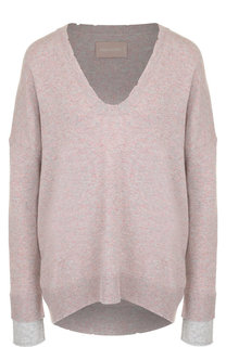 Кашемировый пуловер свободного кроя с V-образным вырезом Zadig&Voltaire
