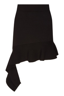Черная юбка с оборкой Mo&Co
