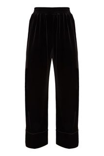Черные брюки с эластичным поясом Mo&Co