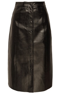 Черная юбка на пуговицах Mo&Co