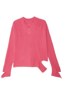 Розовый пуловер из шерсти Mo&Co
