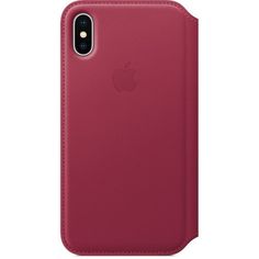 Чехол (флип-кейс) APPLE MQRX2ZM/A, для Apple iPhone X, розовый
