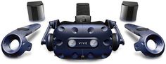 Очки виртуальной реальности HTC Vive Pro Full Kit, черный/синий [99hanw006-00]