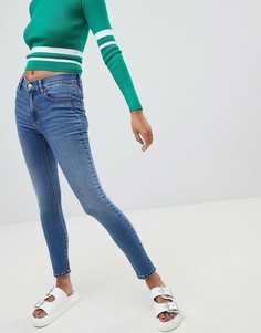 Голубые супероблегающие джинсы Pull&Вear - Синий Pull&;Bear