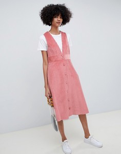 Вельветовое платье А-силуэта Max & Co - Розовый
