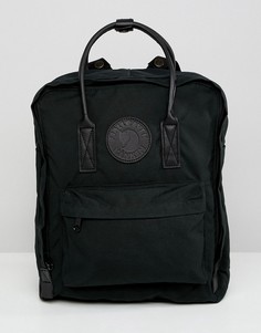 Рюкзак с кожаными ремешками Fjallraven Kanken No.2 16 л - Черный