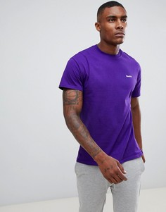 Фиолетовая футболка с вышивкой realite boohooMAN - Фиолетовый