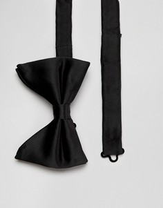 Черный галстук-бабочка Moss London - Черный