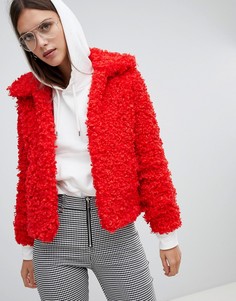 Куртка из искусственного меха River Island - Красный