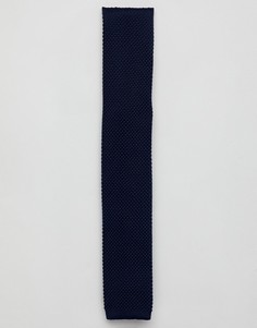Однотонный трикотажный галстук Ben Sherman - Темно-синий