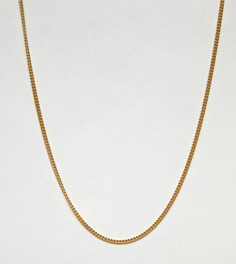 Короткое ожерелье из позолоченного серебра ASOS DESIGN - Золотой