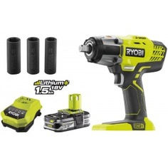 Импульсный гайковерт ryobi r18iw3-l15s