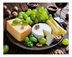Панно (50х40 см) Сыр и фрукты 1744069К5040 Ekoramka