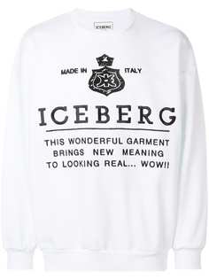 толстовка с принтом логотипа Iceberg