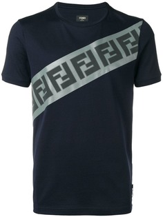 футболка с заплаткой с логотипом Fendi