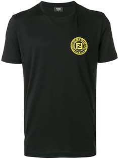 футболка с заплаткой с логотипом Fendi