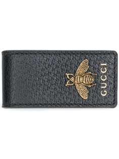 зажим для денег с декором в виде пчелы Gucci