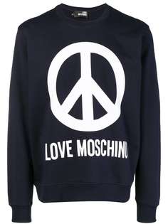 толстовка с логотипом Love Moschino