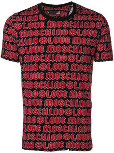 футболка с принтом логотипа Love Moschino