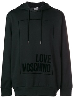 толстовка с капюшоном и логотипом Love Moschino
