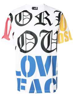 футболка дизайна "колор-блок" с логотипами Love Moschino