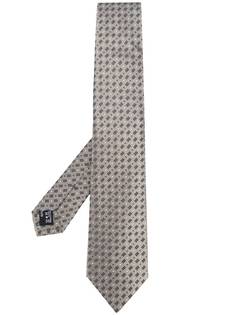 галстук с узором точек и прямоугольников Giorgio Armani