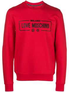 толстовка с логотипом Love Moschino