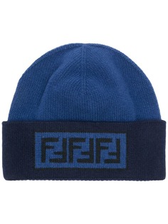 jacquard logo knit beanie Fendi