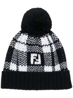 check knit beanie Fendi