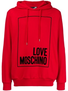 толстовка с капюшоном и логотипом Love Moschino