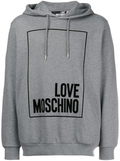 толстовка с капюшоном и логотипом Love Moschino
