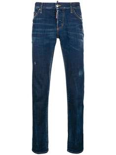 прямые джинсы с рваными деталями Dsquared2