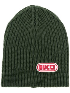 Gucci logo patch beanie Gucci