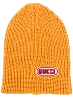 Gucci logo patch beanie Gucci