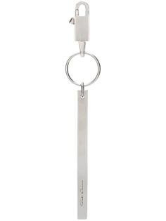 брелок для ключей с бляшкой с логотипом Rick Owens
