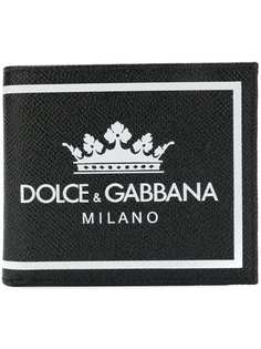 кошелек с принтом логотипа и короны Dolce & Gabbana