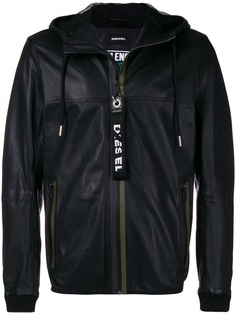 hooded zip-front jacket Diesel