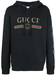 толстовка с капюшоном и вышивкой Gucci
