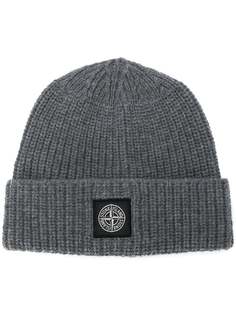 turned-up hem ribbed beanie Stone Island