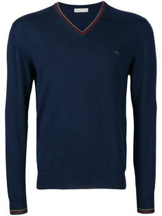 v-neck logo sweater Etro