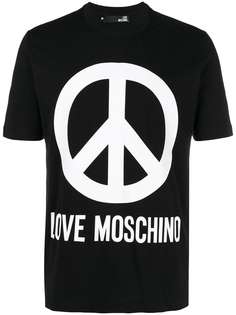 футболка с принтом логотипа Love Moschino