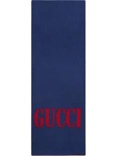 шарф с жаккардовым узором 'Gucci' Gucci