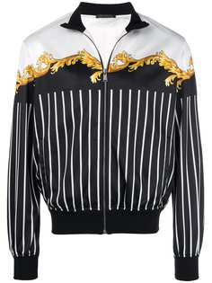 спортивная куртка в тонкую полоску Versace