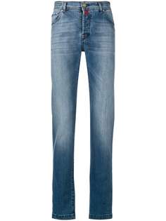 джинсы прямого кроя с выцветшим эффектом Kiton